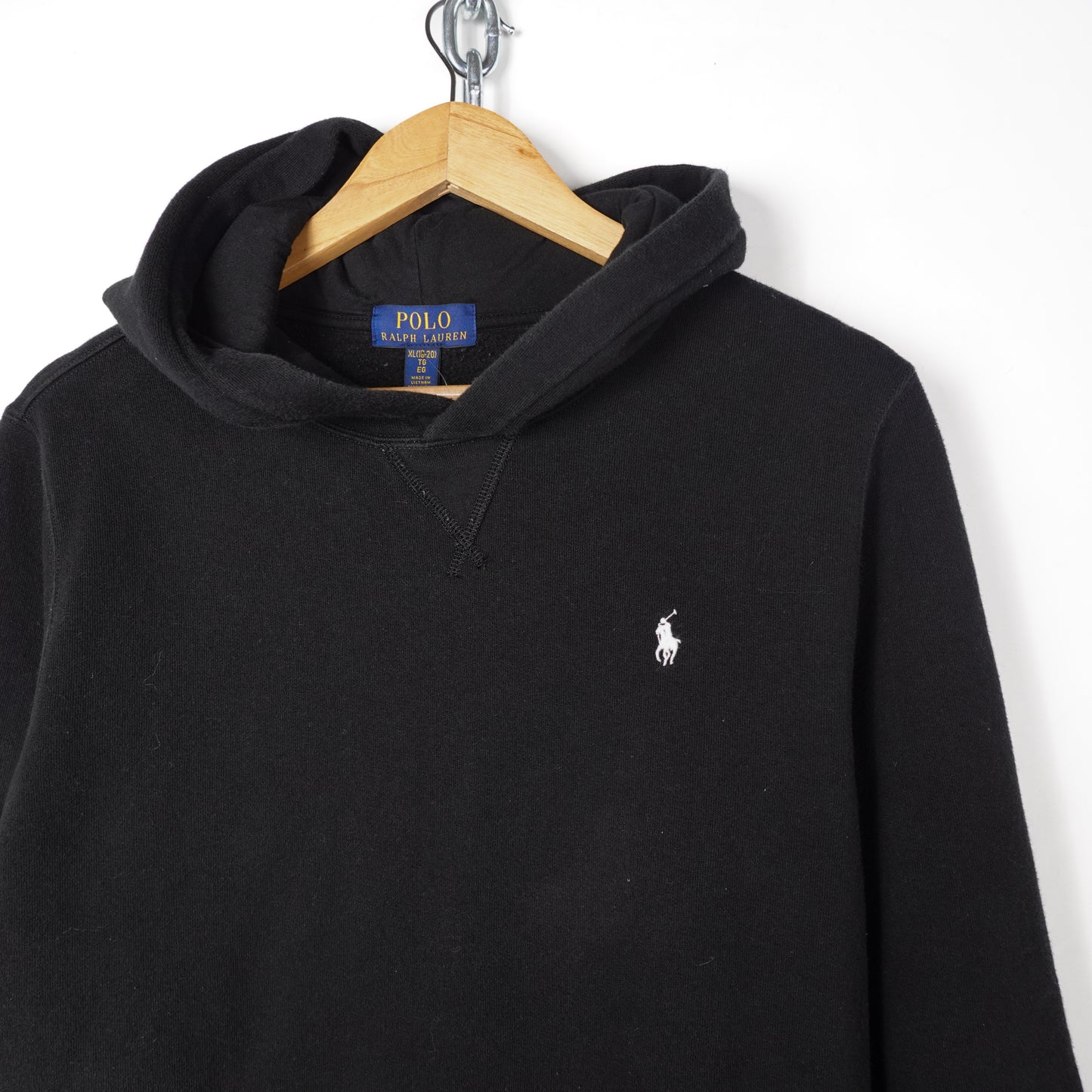 Polo RL Black Hoodie - Size S