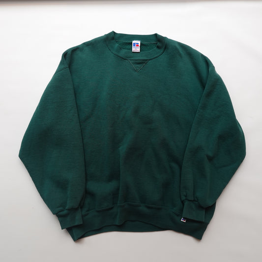 Vintage Russell Green Blank Crew - Size XXL