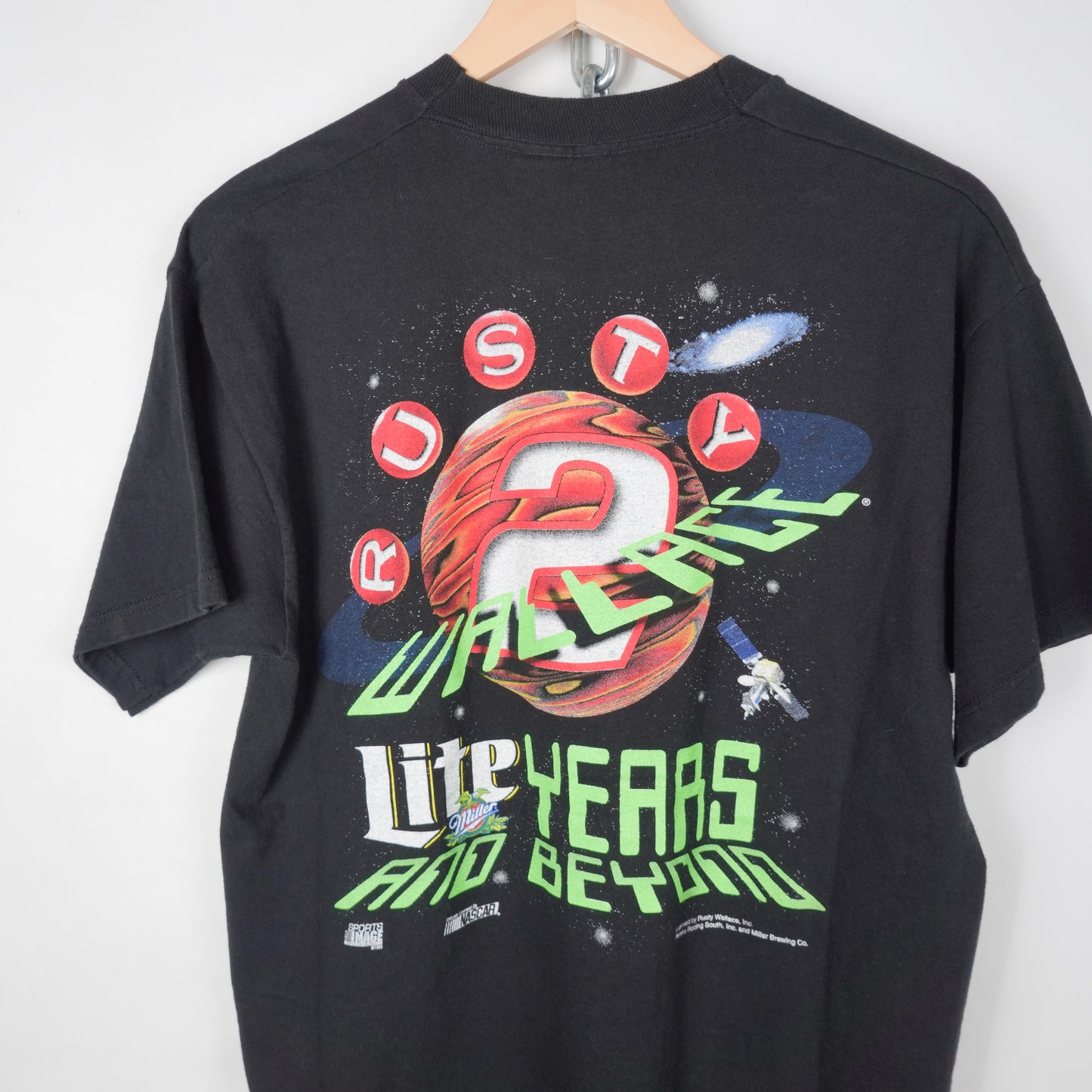 1990s Rusty Wallace Miller Racing Tee - Size L