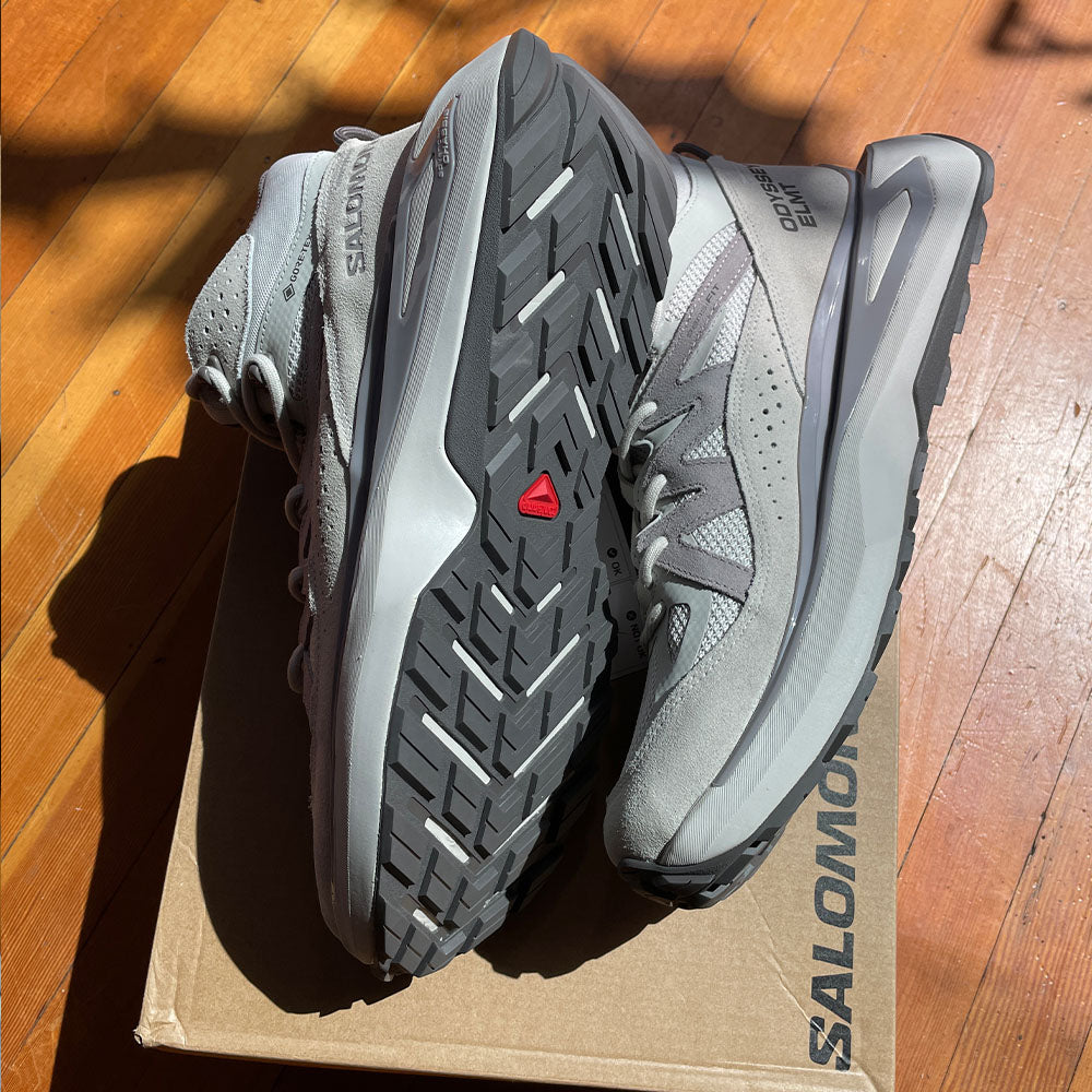 Salomon Odyssey ELMT Mid GORE-TEX Lunar Rock / Plum Kitten