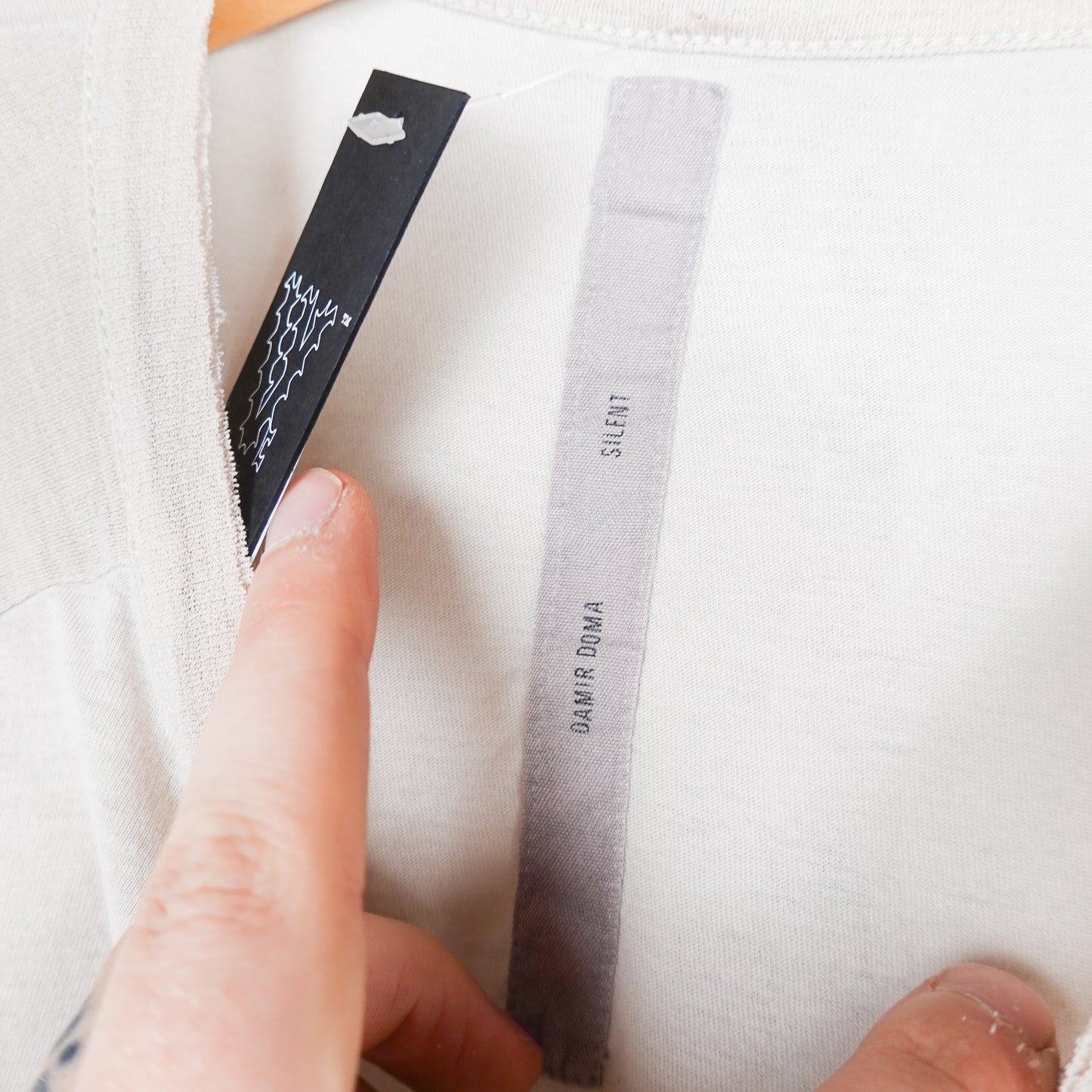 Silent By Damir Doma Off White Distressed Tee - Size L