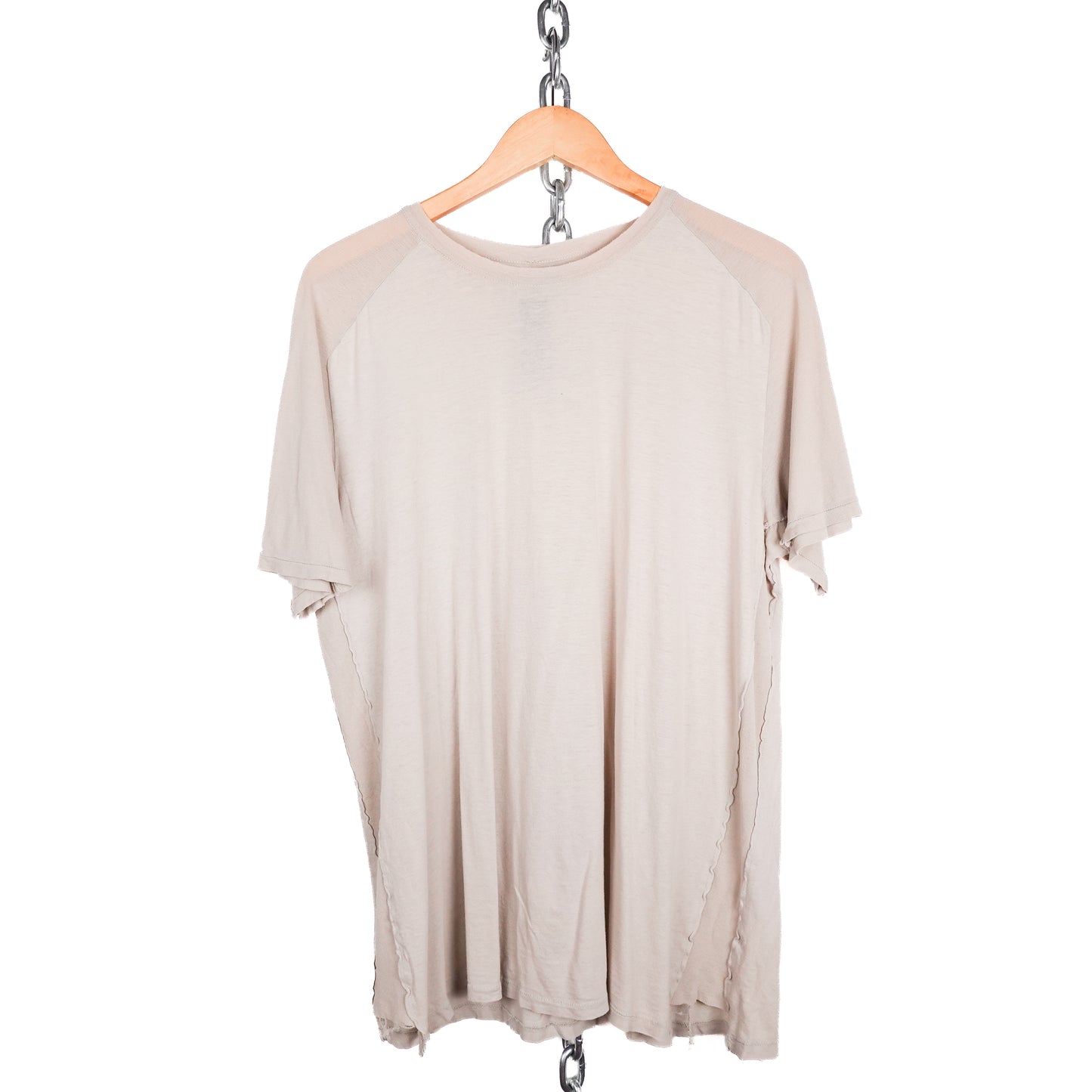 Silent By Damir Doma Off White Distressed Tee - Size L
