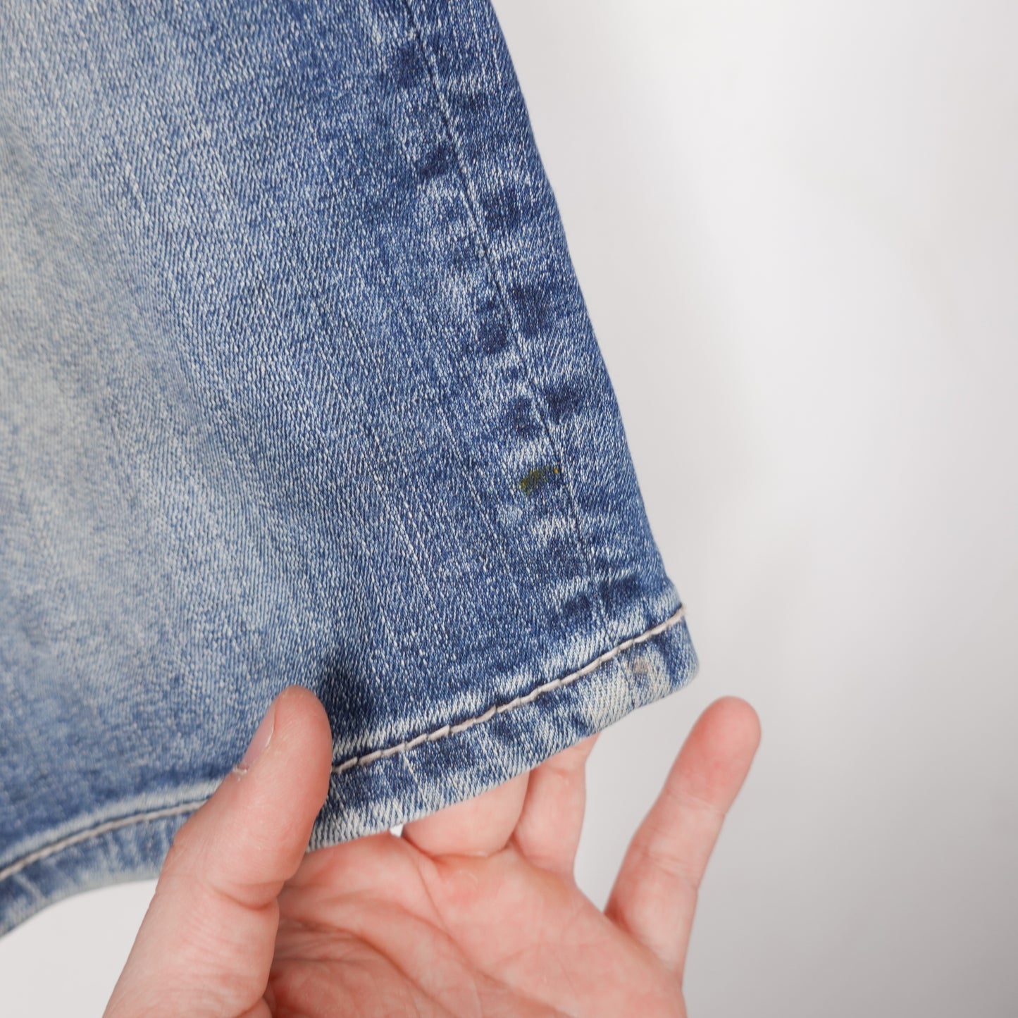 Y2K Silver Denim Shorts - Size 36