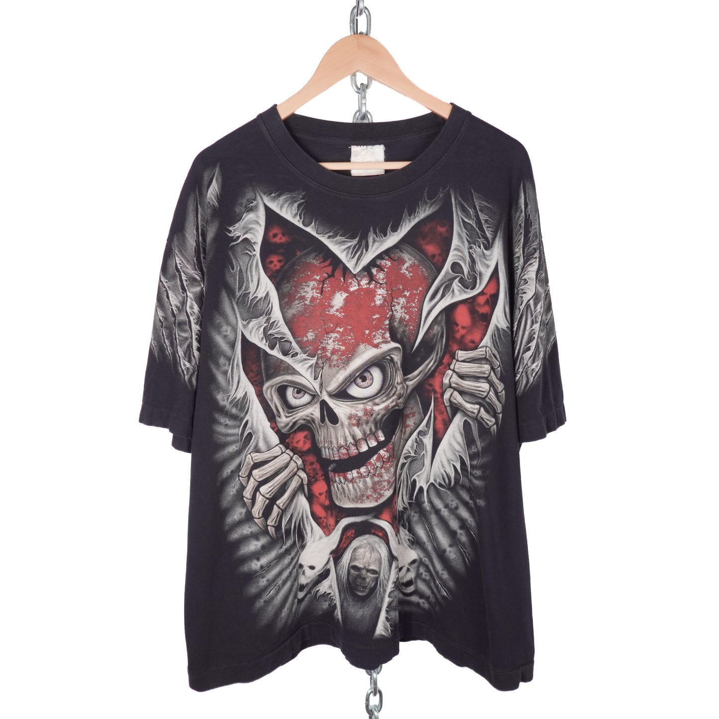 Vintage Skull Ripper Tee - Size XL