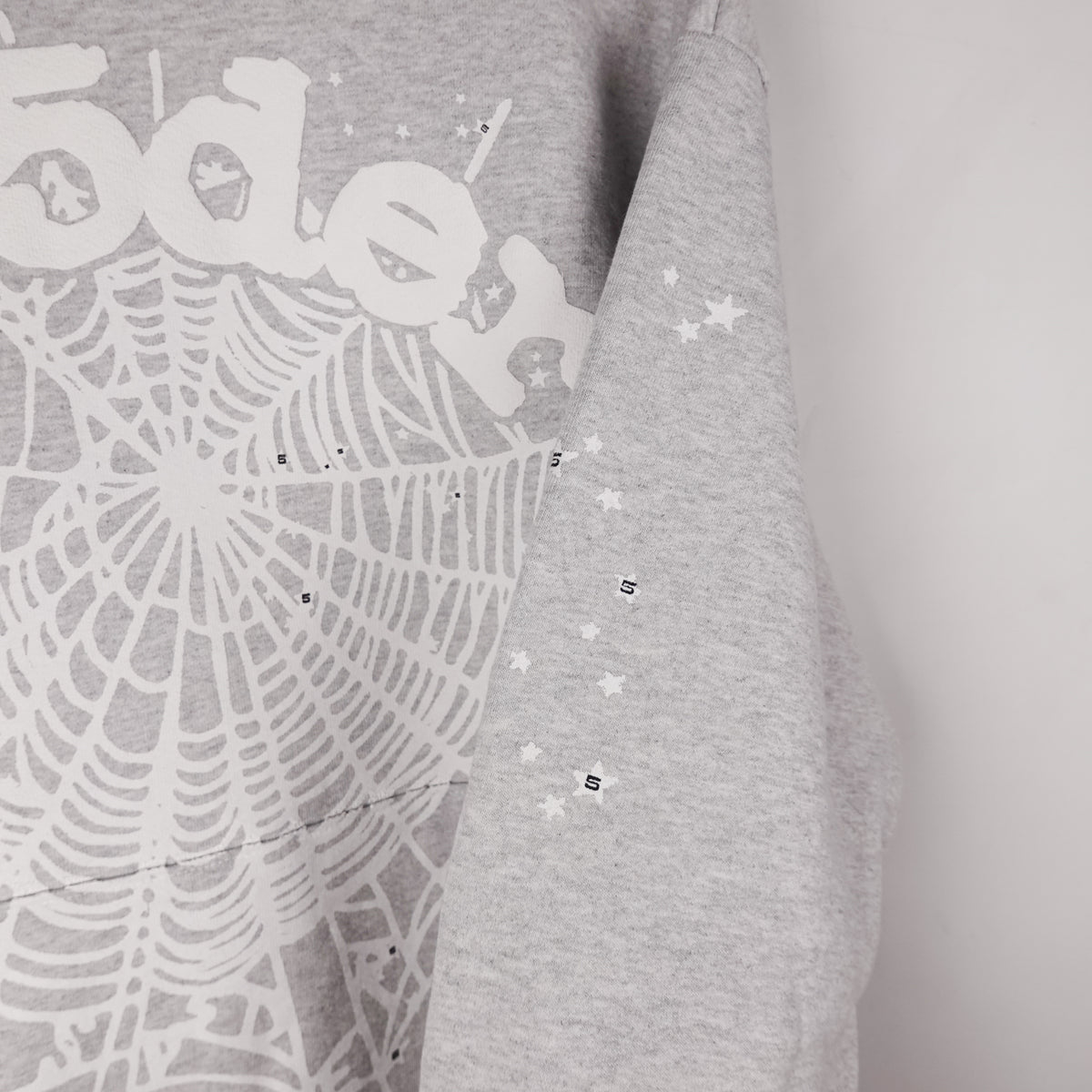 Sp5der Grey Hoodie - Size L