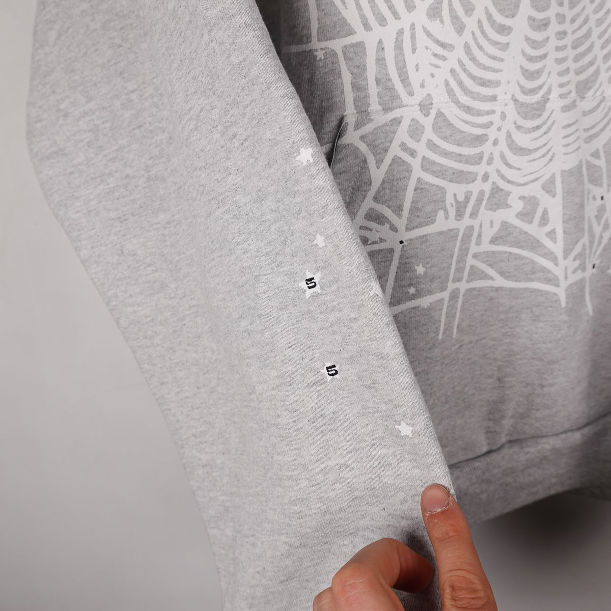 Sp5der Grey Hoodie - Size L