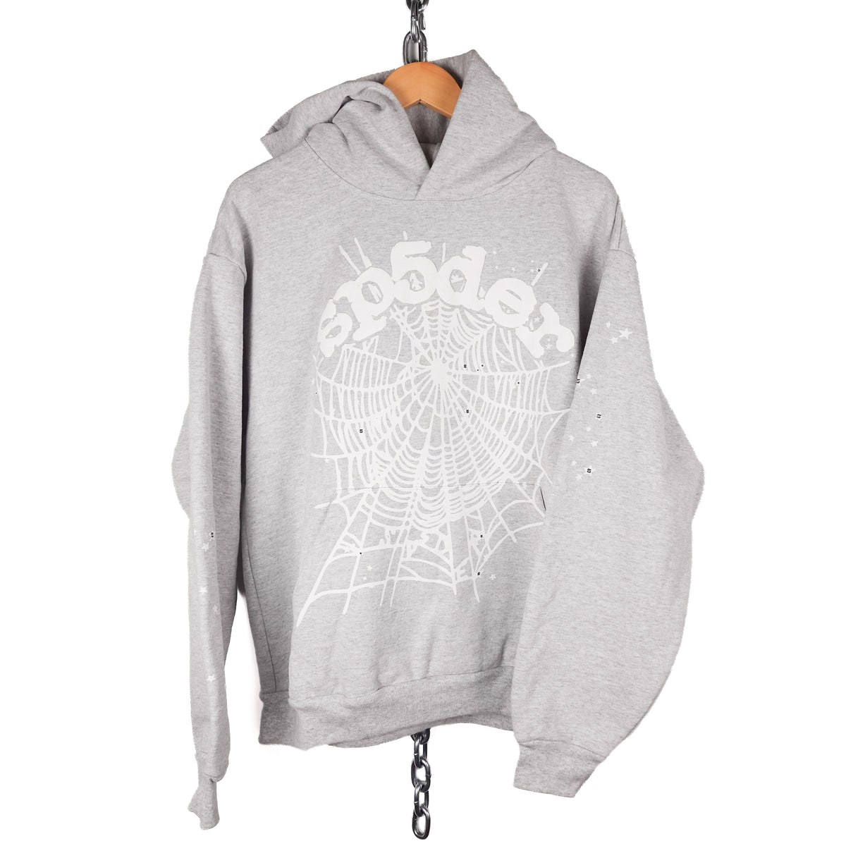 Sp5der Grey Hoodie - Size L