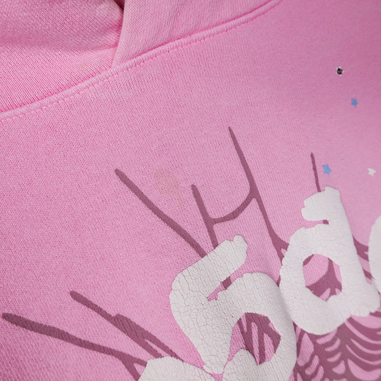 Sp5der OG Pink Web Hoodie - Size XL