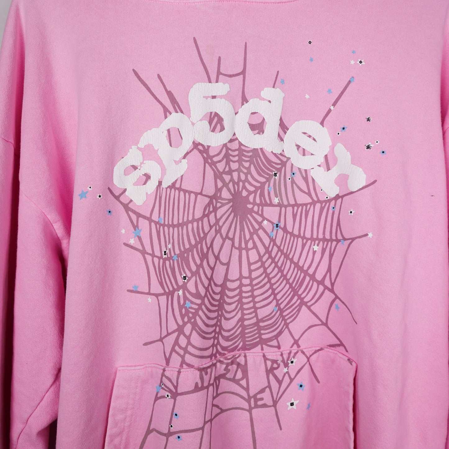 Sp5der OG Pink Web Hoodie - Size XL