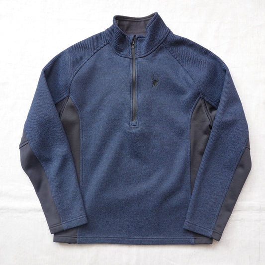 Spyder 1/4 Zip Sweater NAVY - Size M
