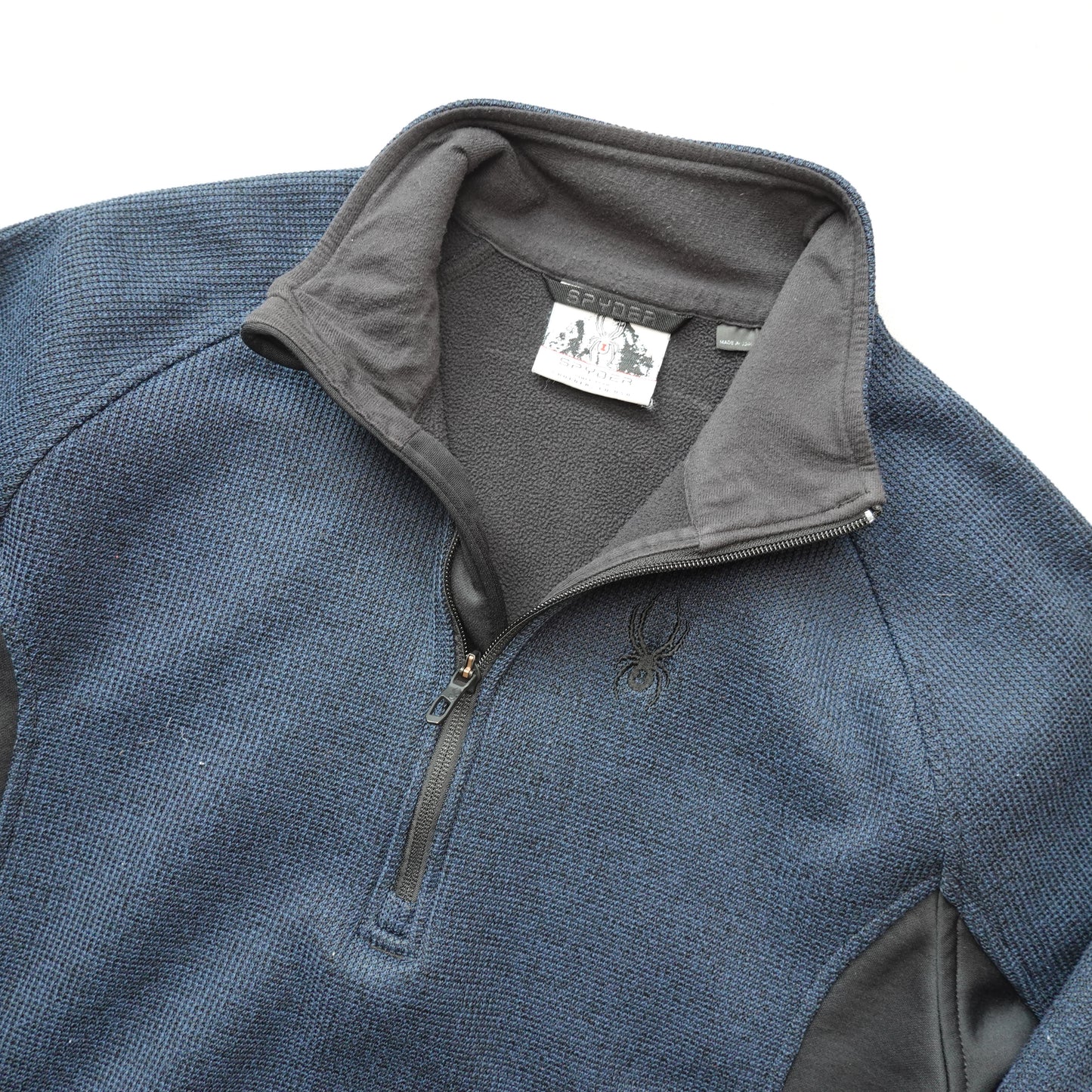 Spyder 1/4 Zip Sweater NAVY - Size M