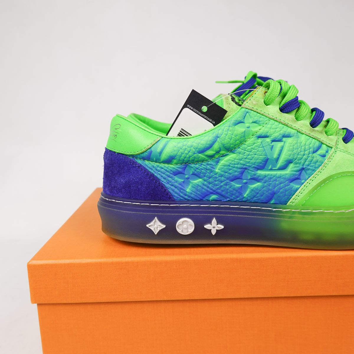 SS22 Louis Vuitton Ollie Richelieu Green Sneaker - Size 9