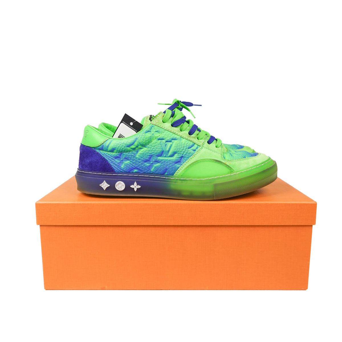SS22 Louis Vuitton Ollie Richelieu Green Sneaker - Size 9