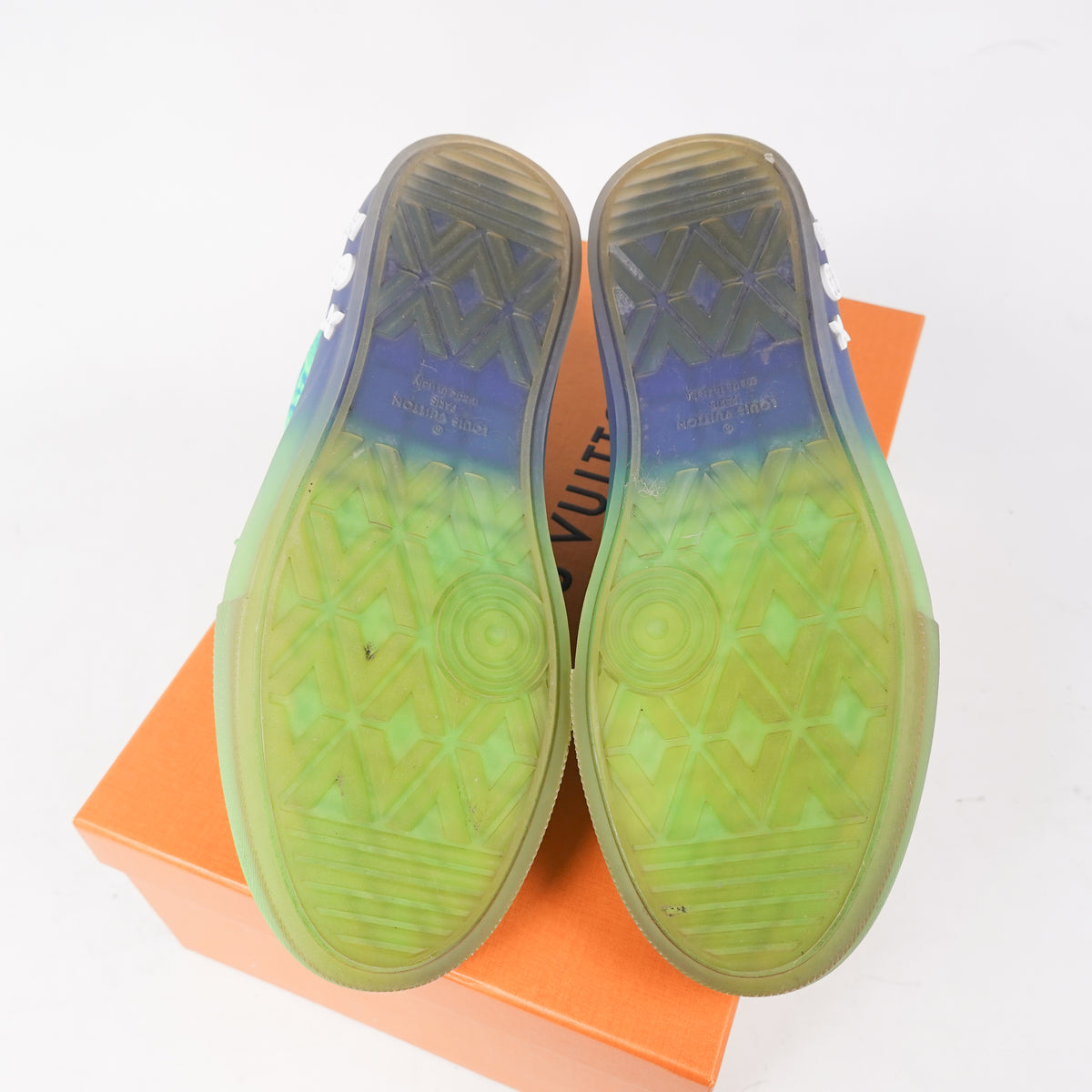 SS22 Louis Vuitton Ollie Richelieu Green Sneaker - Size 9