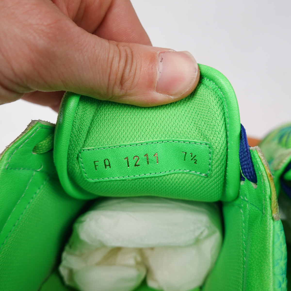 SS22 Louis Vuitton Ollie Richelieu Green Sneaker - Size 9