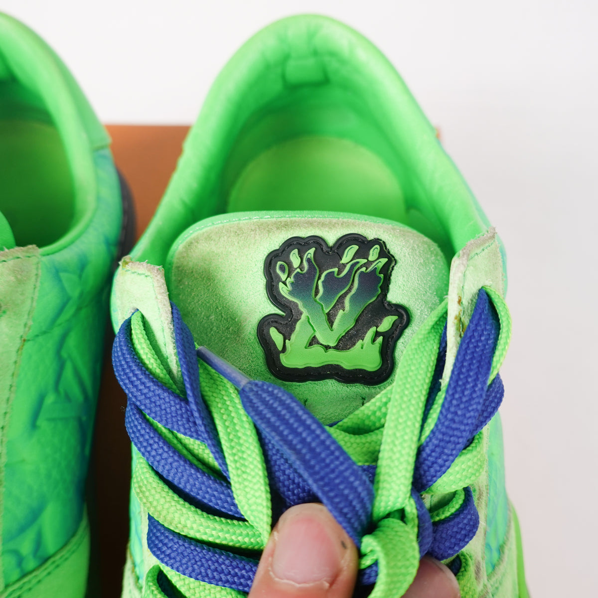 SS22 Louis Vuitton Ollie Richelieu Green Sneaker - Size 9