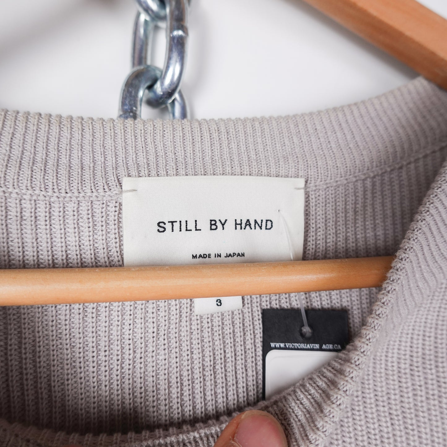 Still By Hand Gauge Knit Sweater - Size S