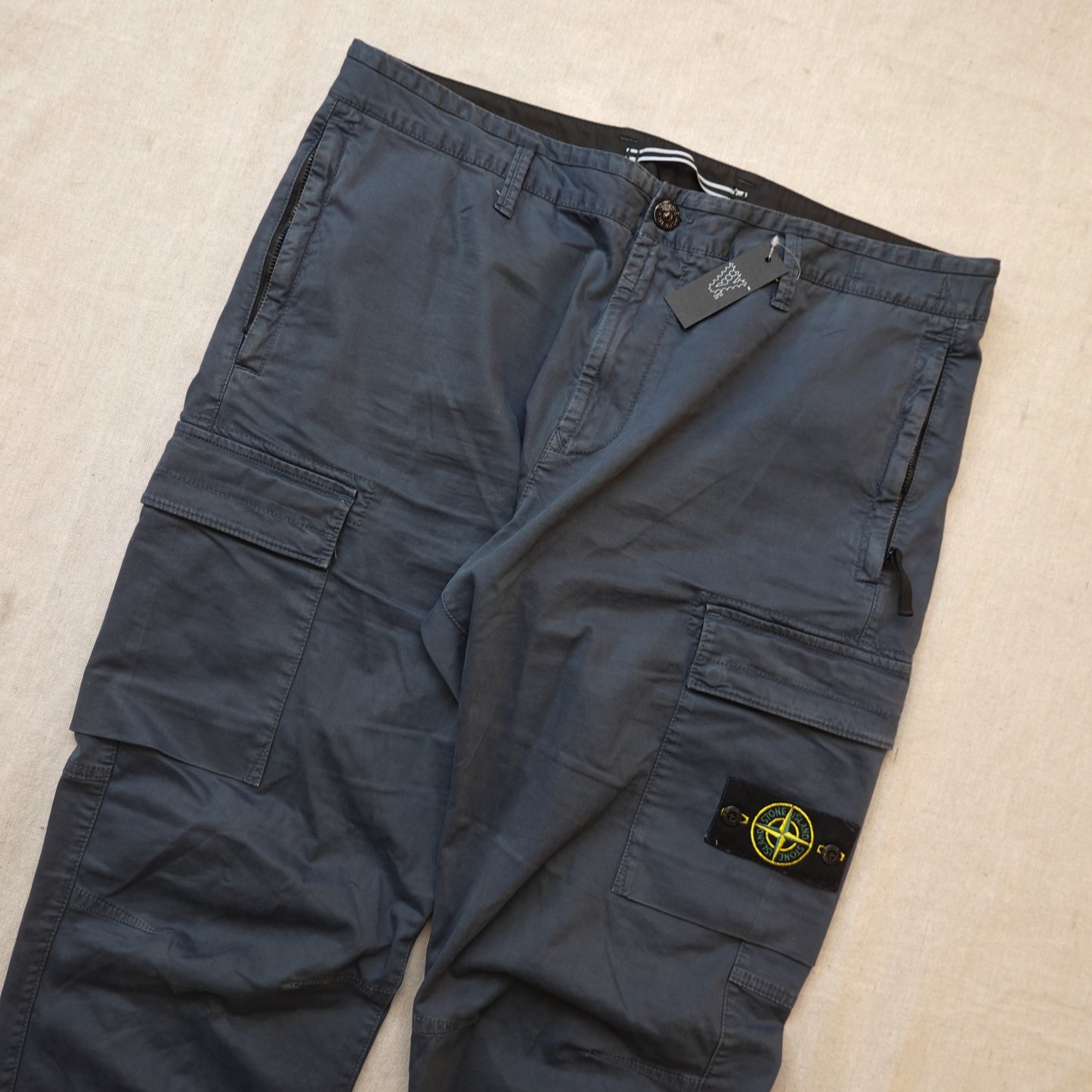 Stone Island Navy Cargo Pants - Size 36