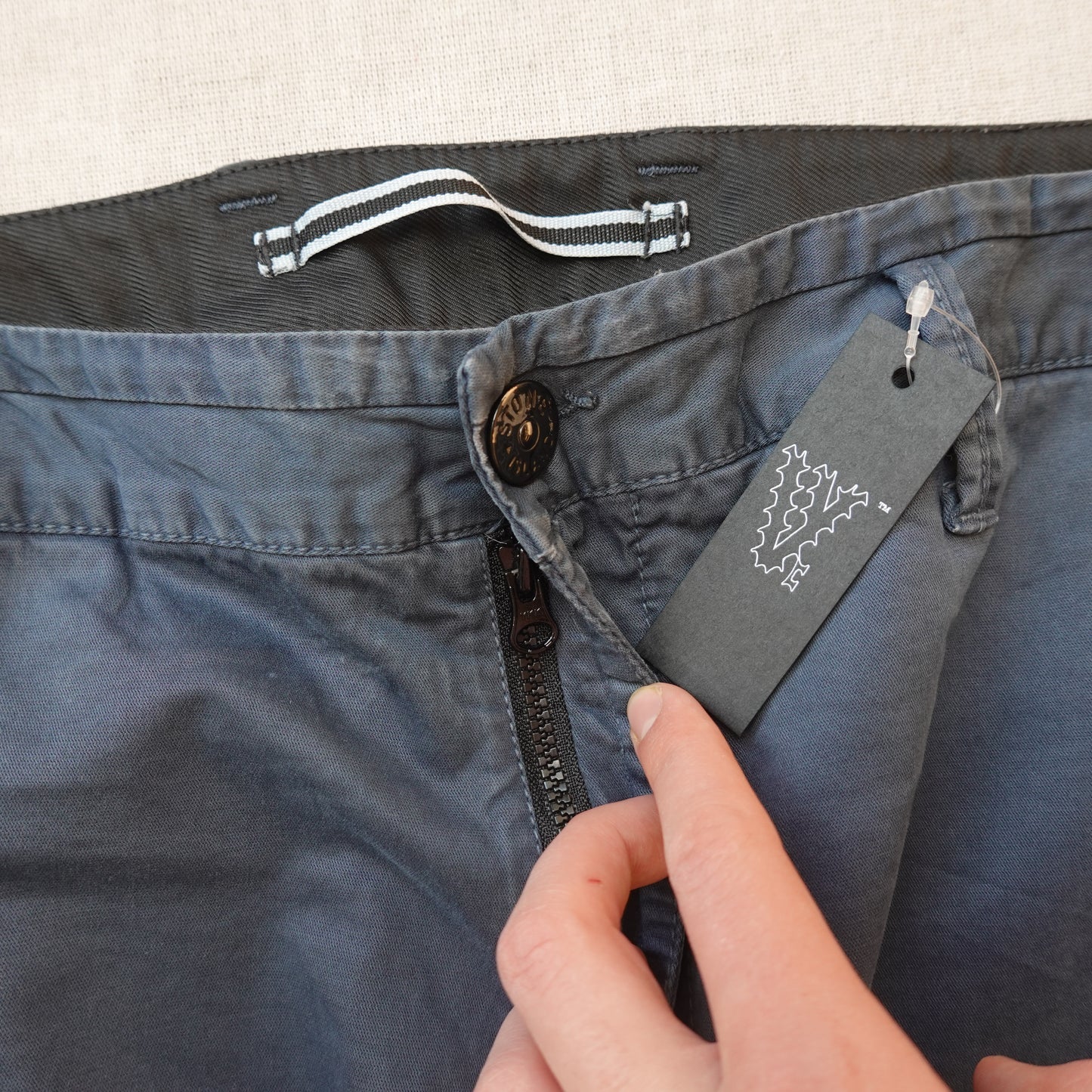 Stone Island Navy Cargo Pants - Size 36