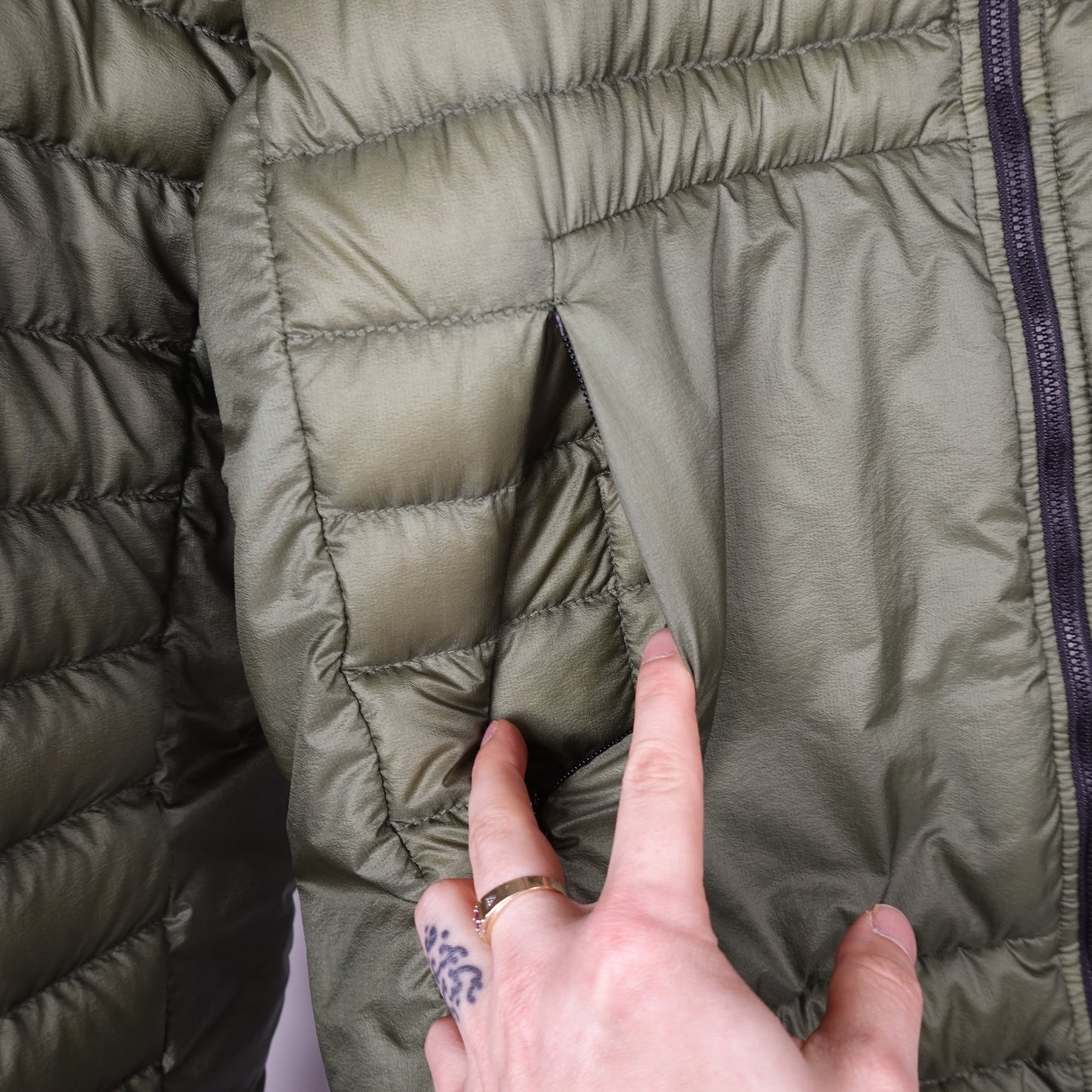Stone Island Bio-Based Ripstop Nylon Down Jacket - Size XL