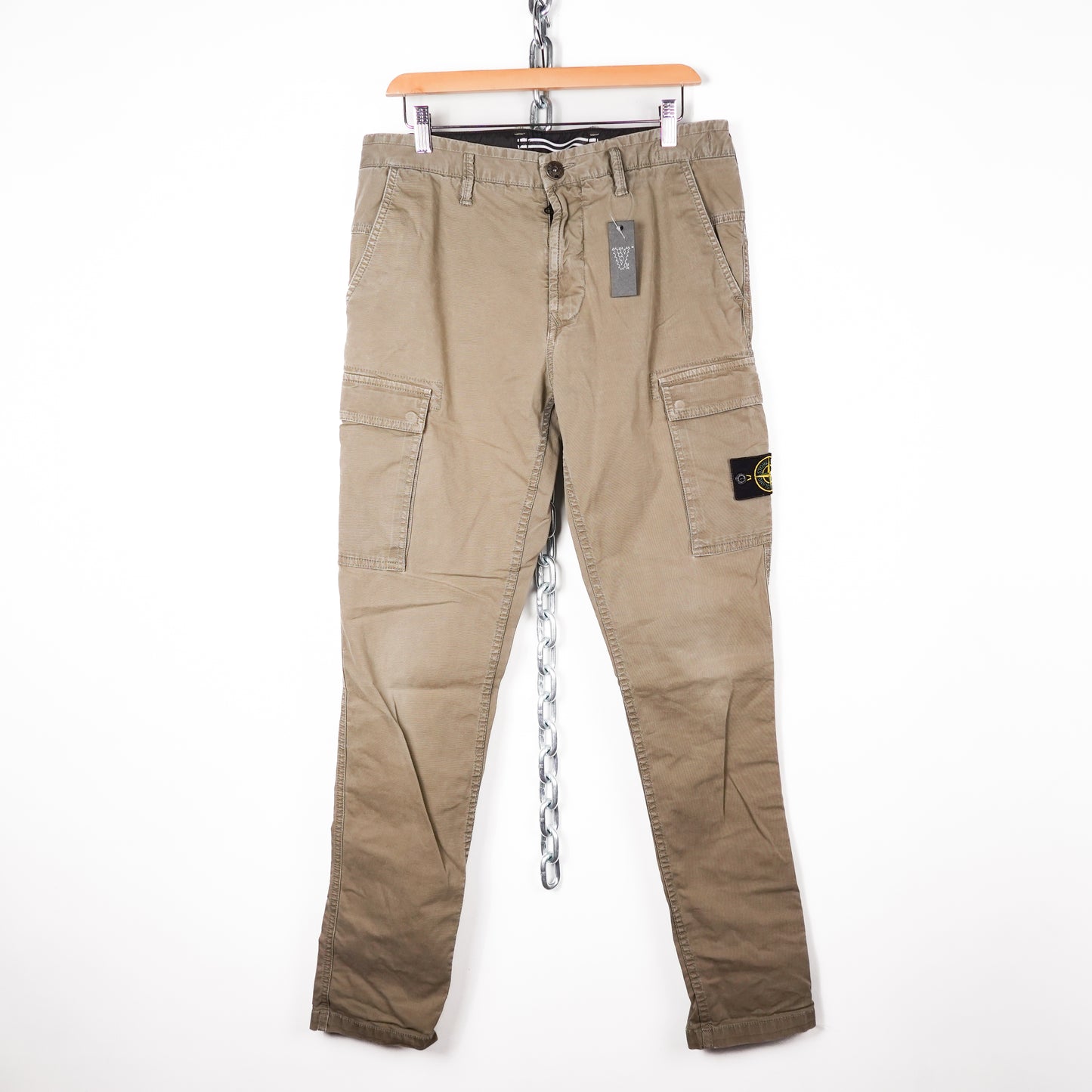 Stone Island Light Green Cargo Pant - Size 32