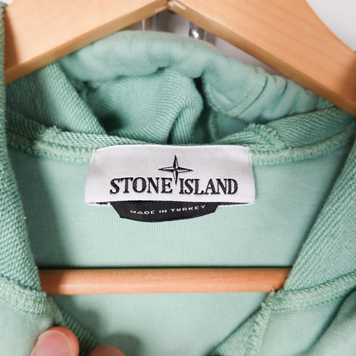 Stone Island Mint Zip Hoodie - Size L