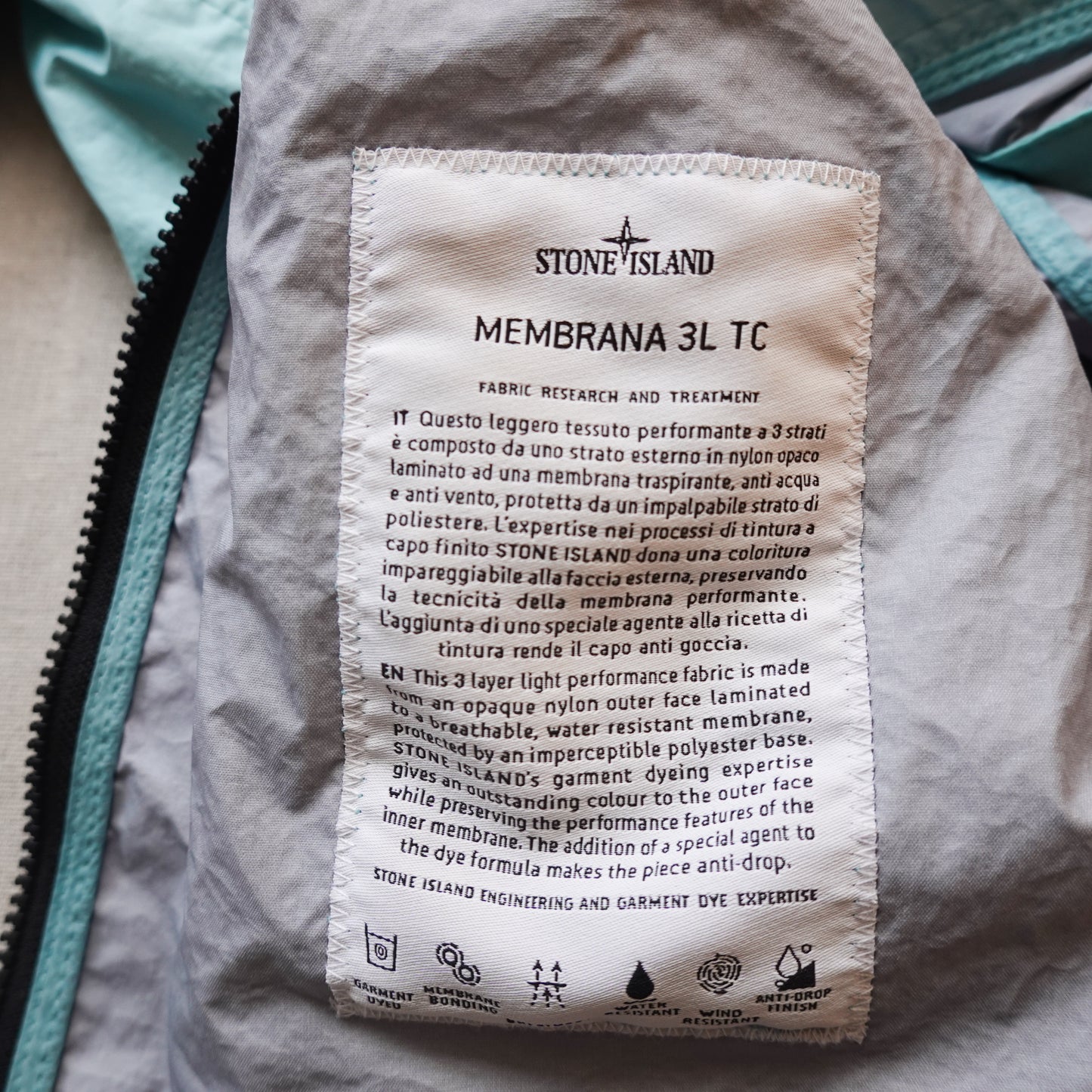 2022 Stone Island Membrana 3L TC Jacket - Size L
