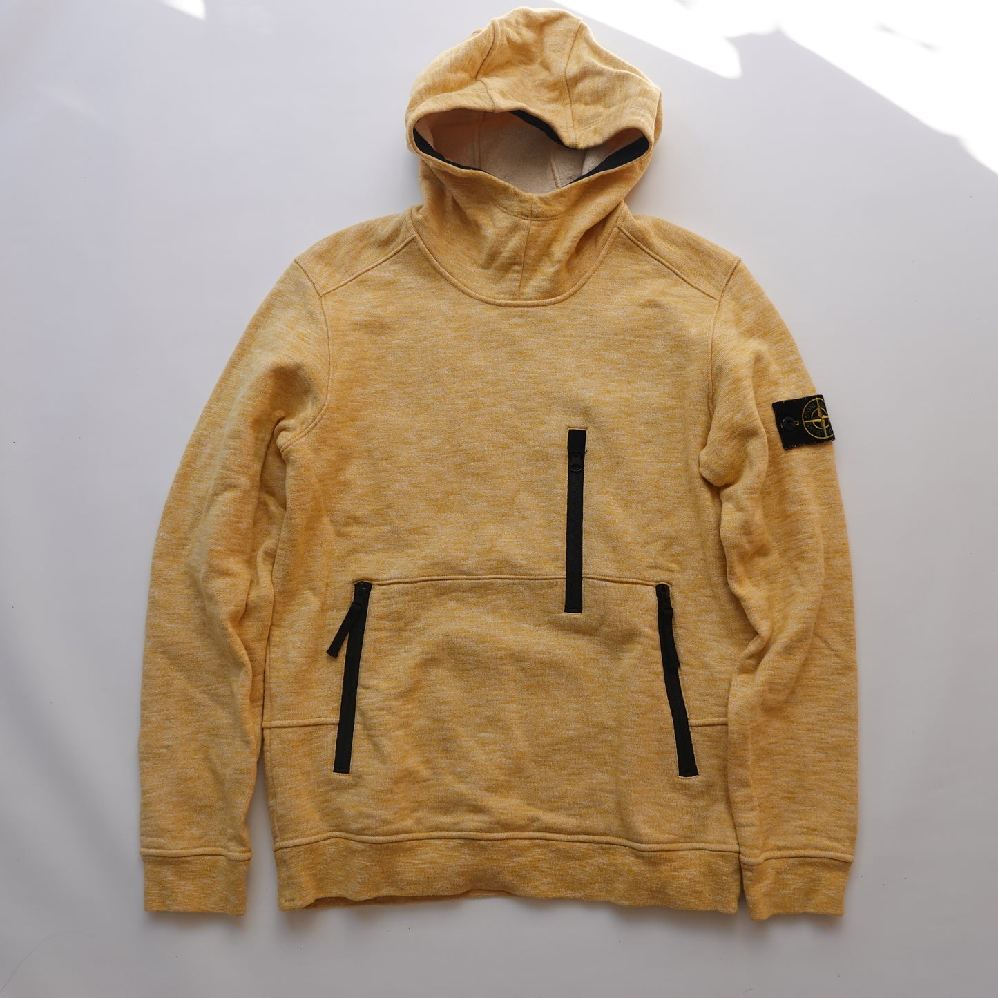 Stone Island Yellow Ninja Hoodie - Size S