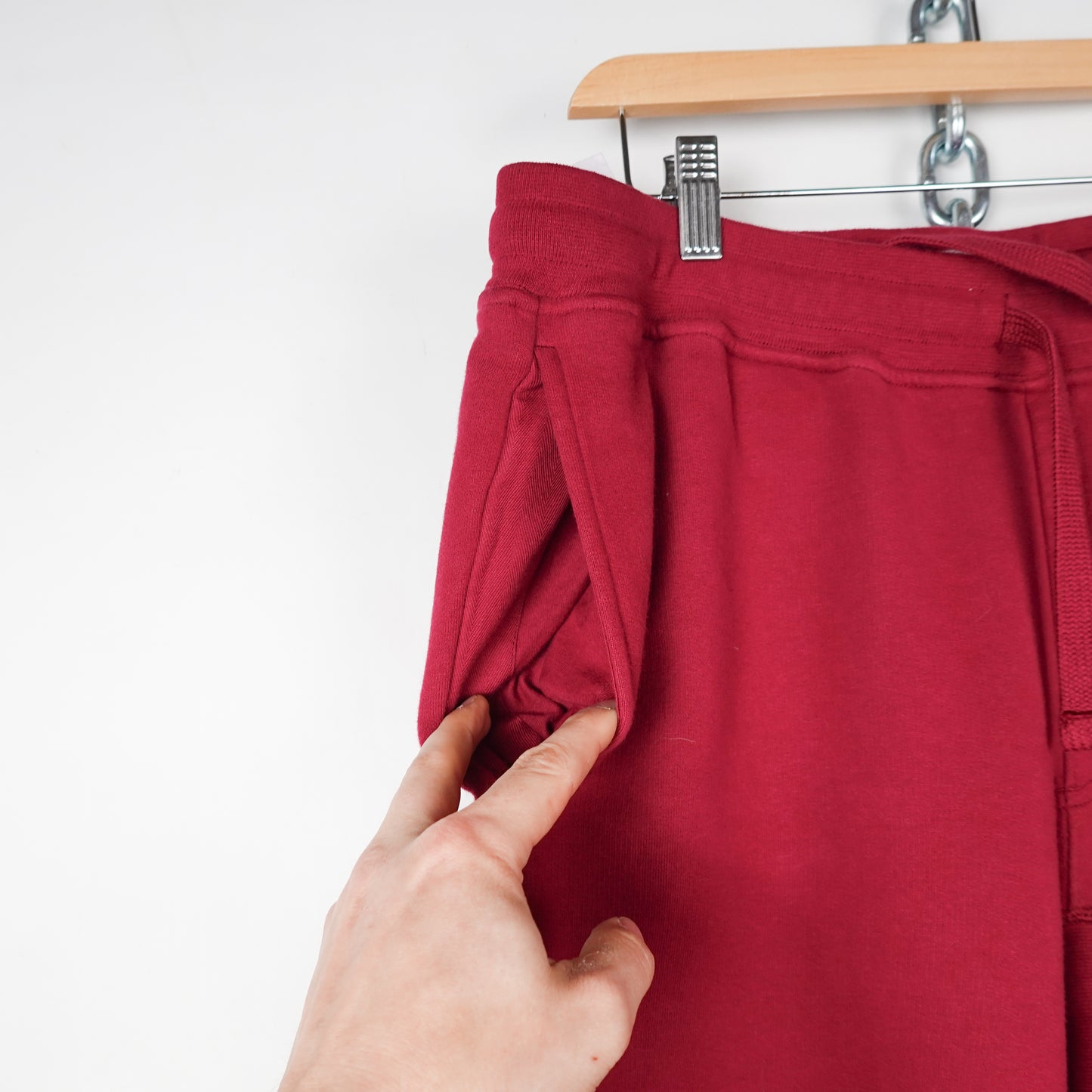 Stone Island Maroon Sweatpants - Size L