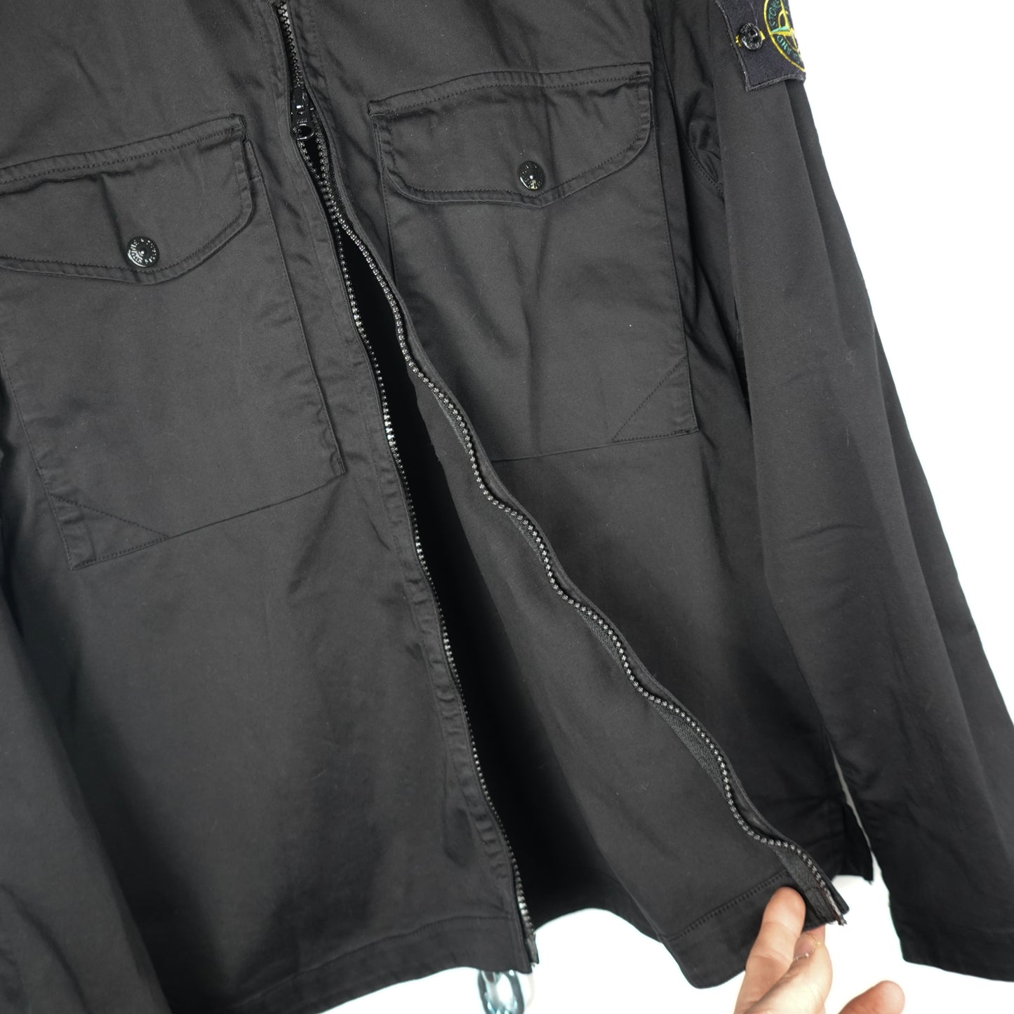 Stone Island Zip Up Light Jacket - Size M