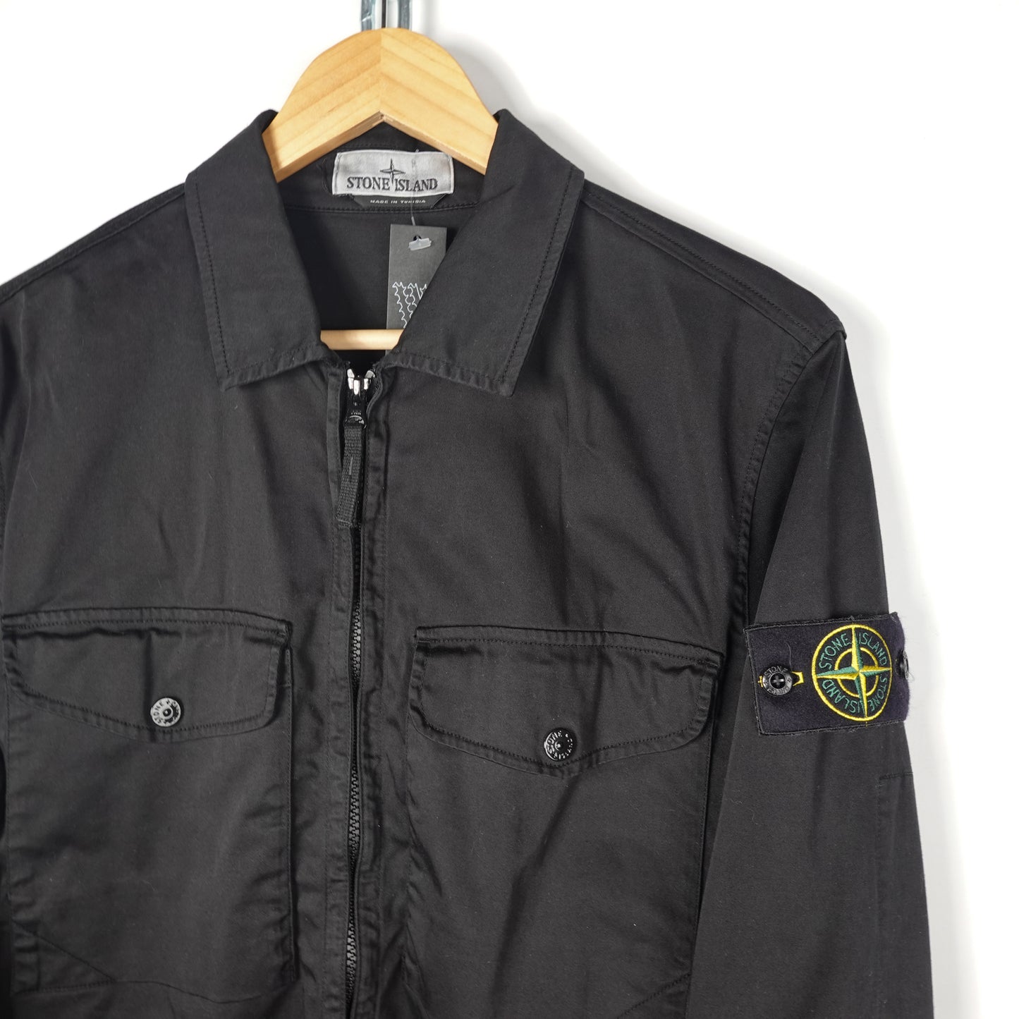 Stone Island Zip Up Light Jacket - Size M