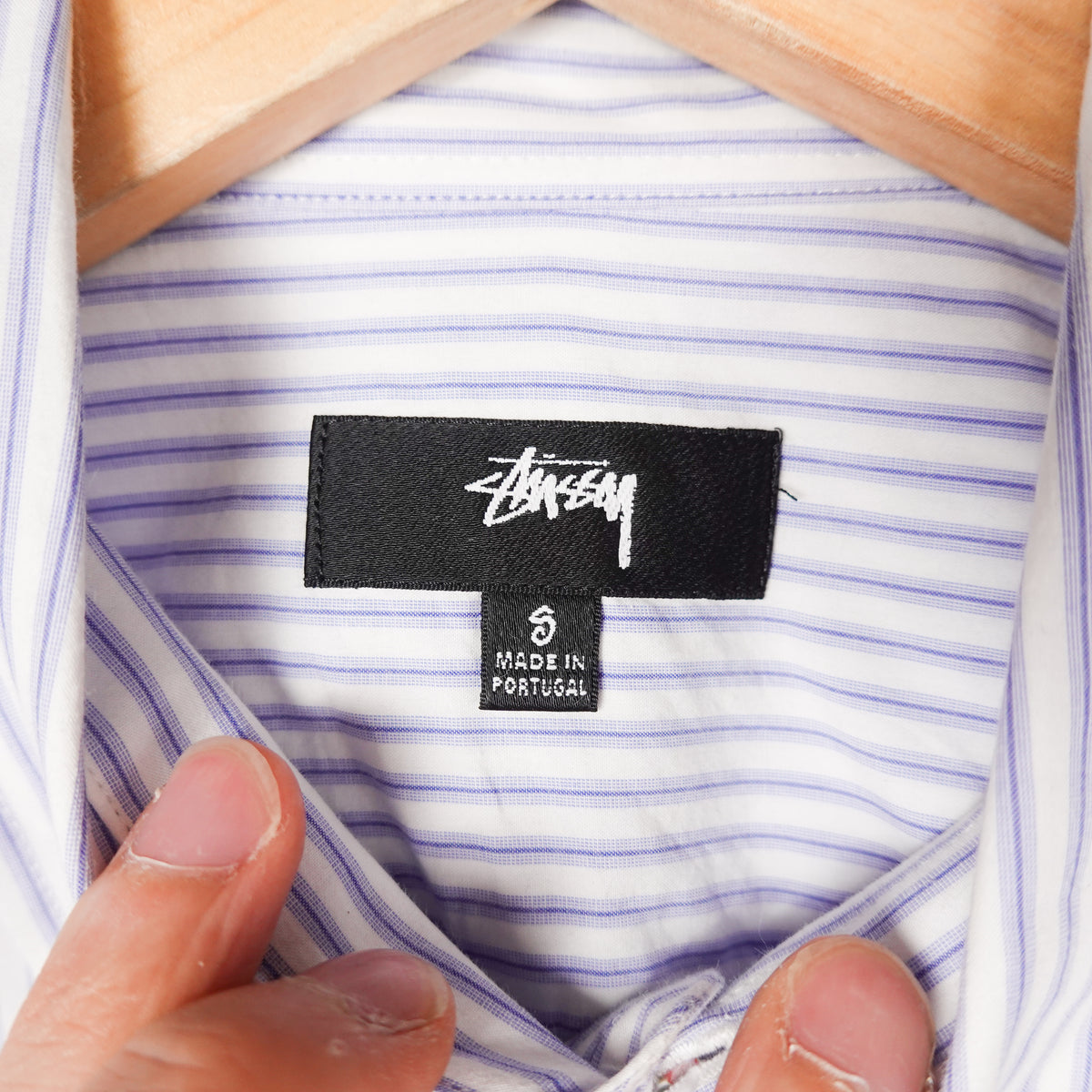 Stussy Logo Button Up Shirt - Size S