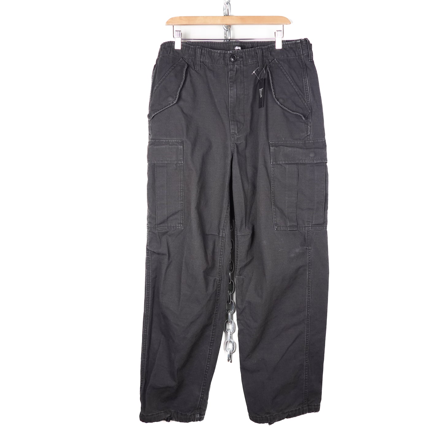 Stussy Cargo Black Pants - Size 36