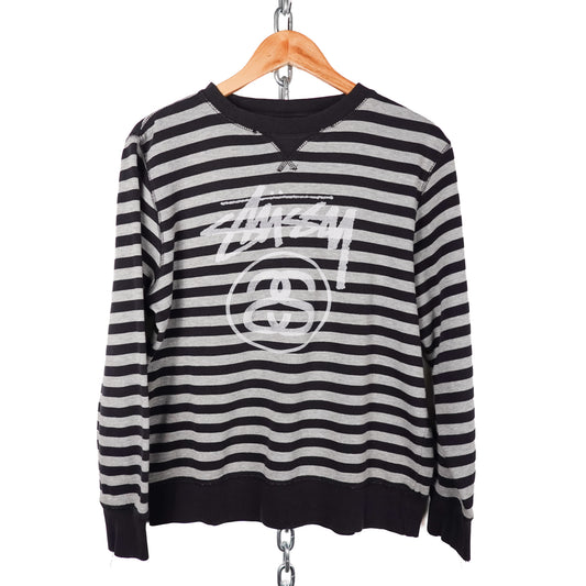 Stussy Striped Crewneck - Size M