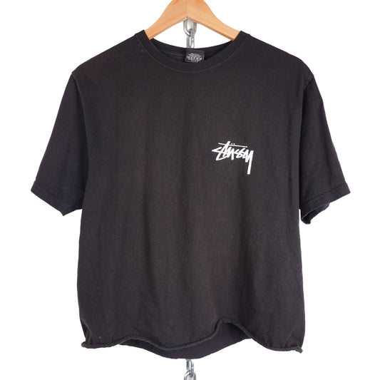 Stussy Chain Wheel Cropped Tee - Size M