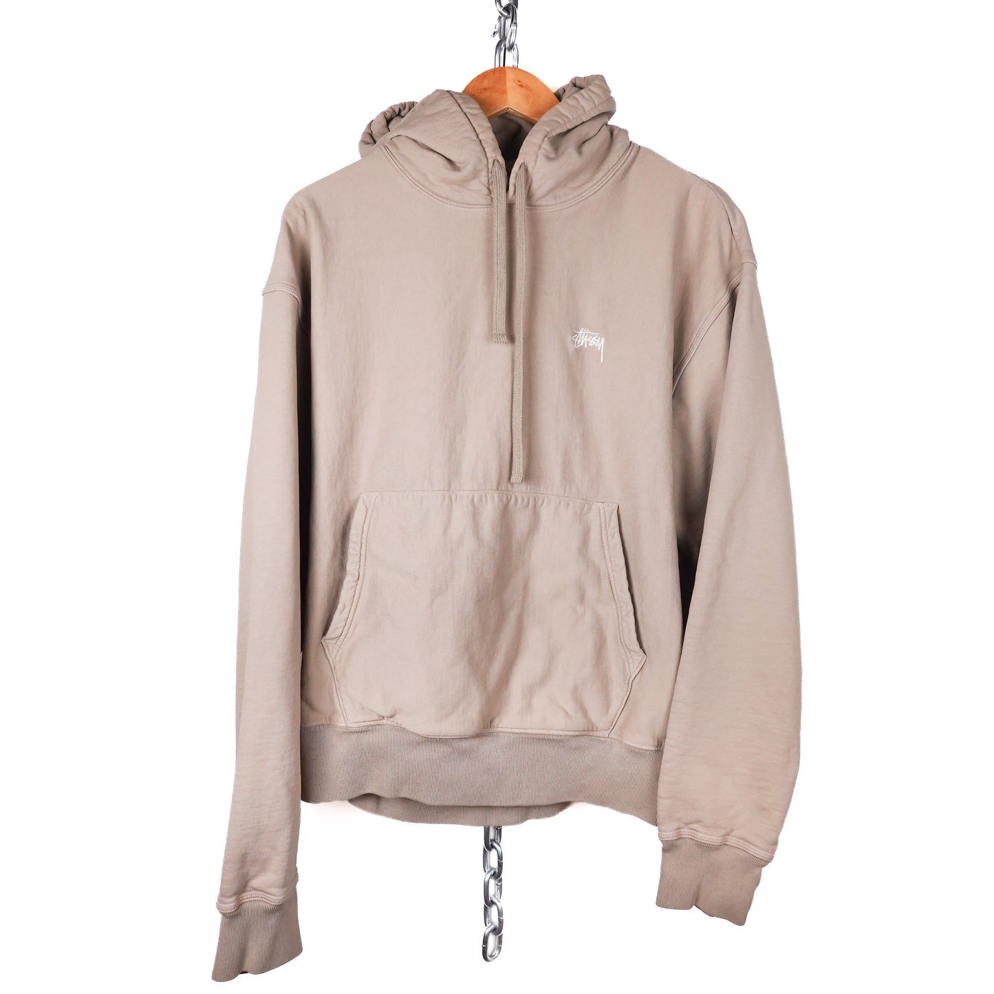 Stussy Beige Hoodie - Size L