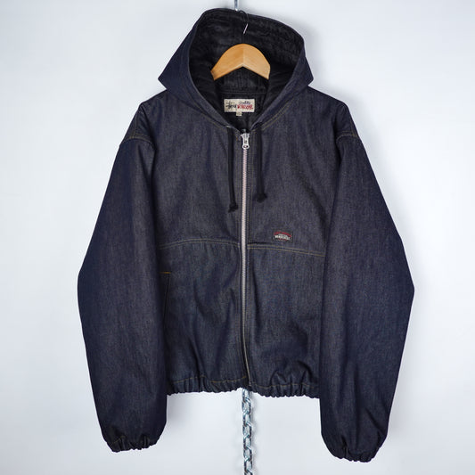 Stussy Work Jacket Denim Raw Indigo - Size L