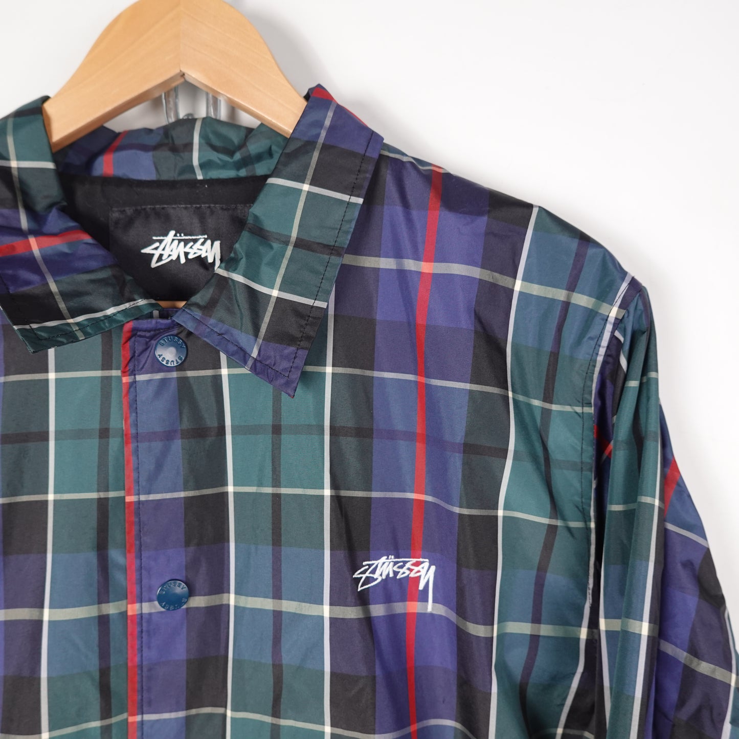 Stussy Plaid Jacket - Size M