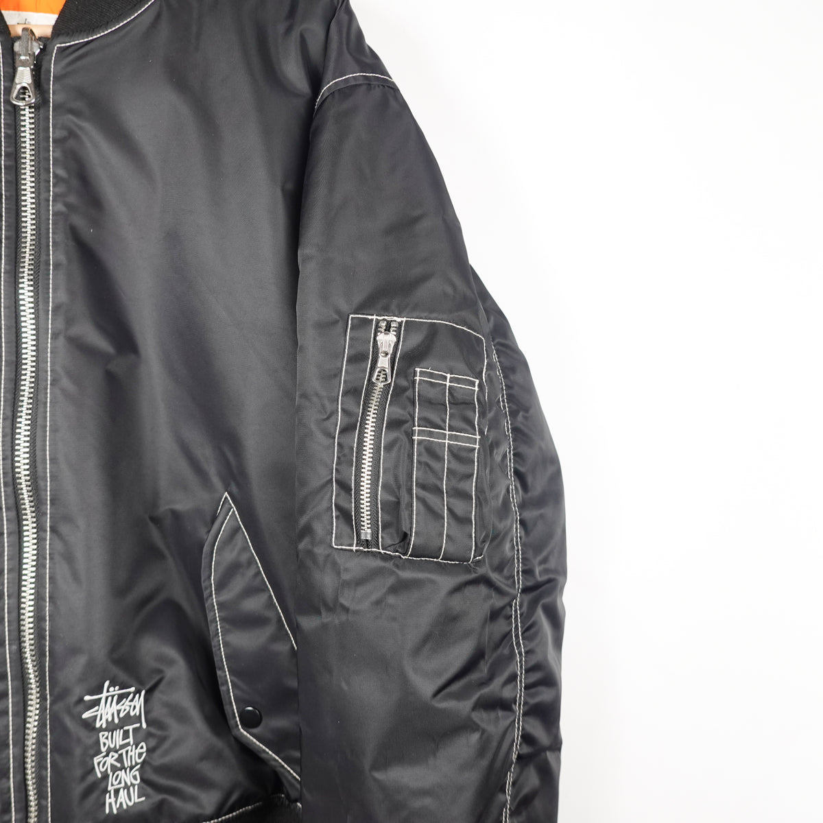 Stussy Long Haul Bomber Jacket - Size XL