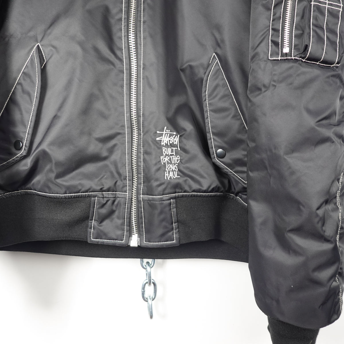 Stussy Long Haul Bomber Jacket - Size XL