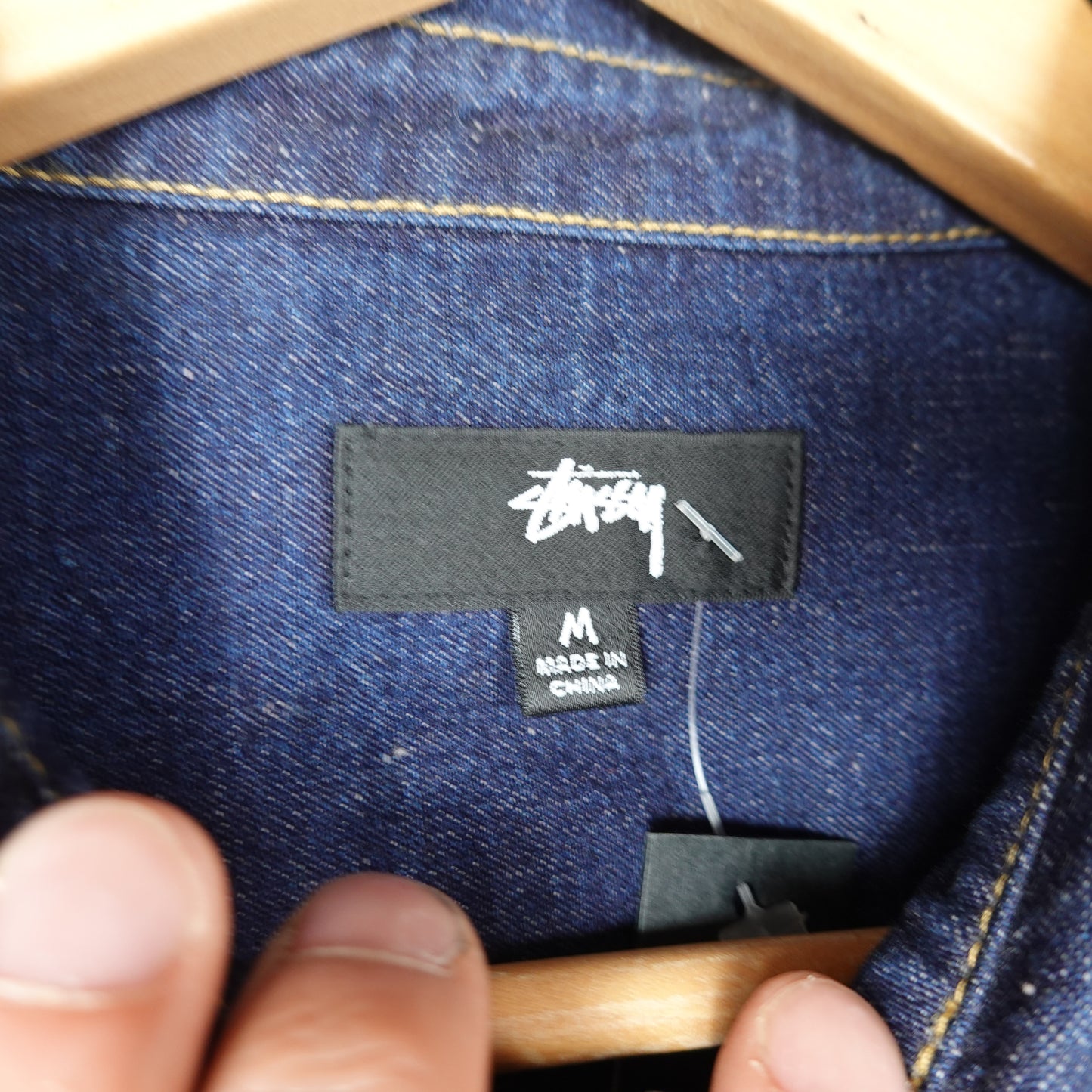 Stussy Kaihara Denim Button Up - Size M