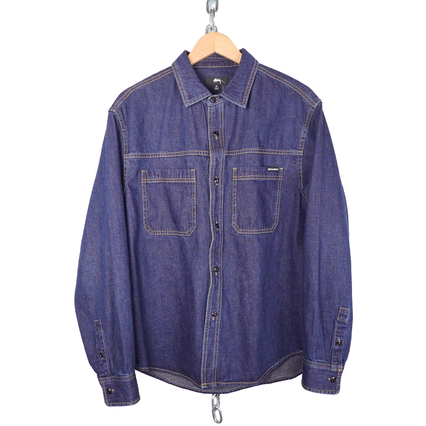 Stussy Kaihara Denim Button Up - Size M