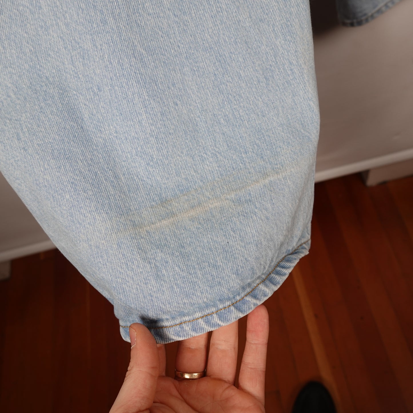 Stussy Relaxed Fit Light Wash Jeans - Size 32