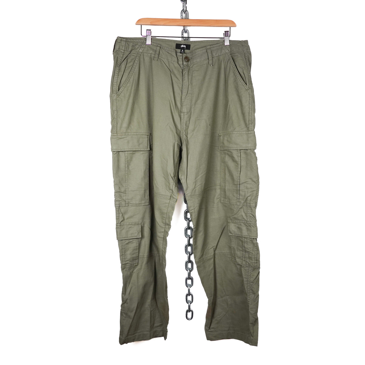 Stussy Green Cargo - Size 38