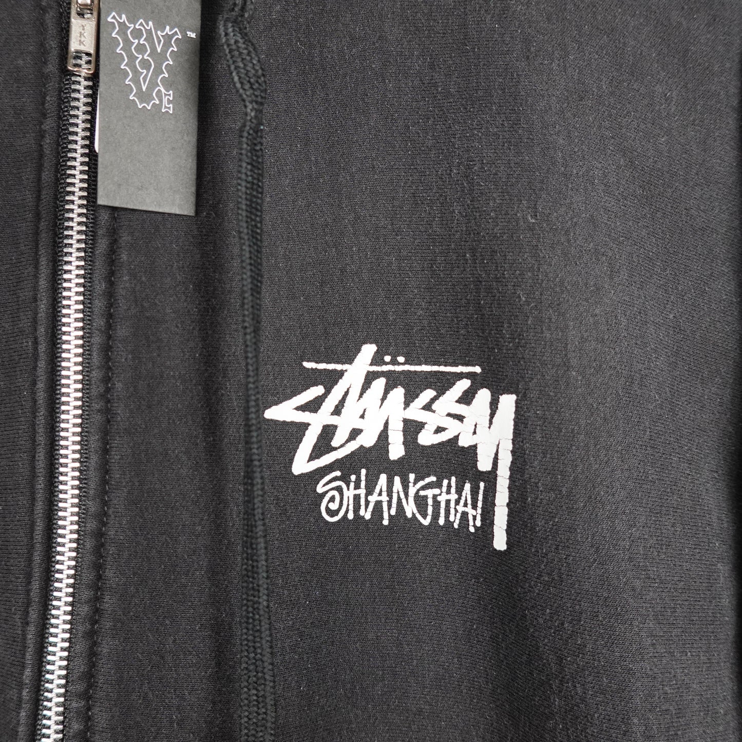 Stussy Shanghai Zip Up Hoodie - Size L