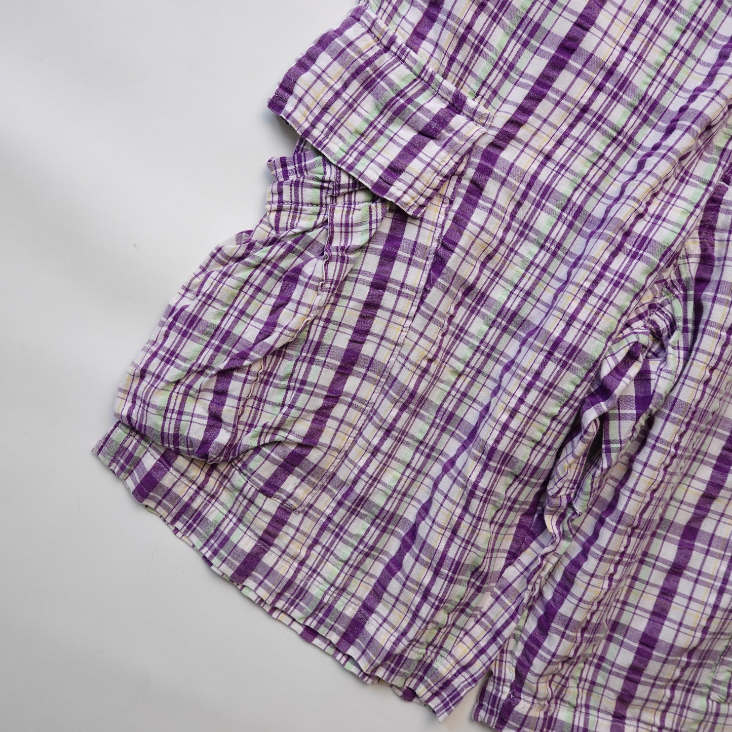Stussy Purple Plaid Shorts - Size 30