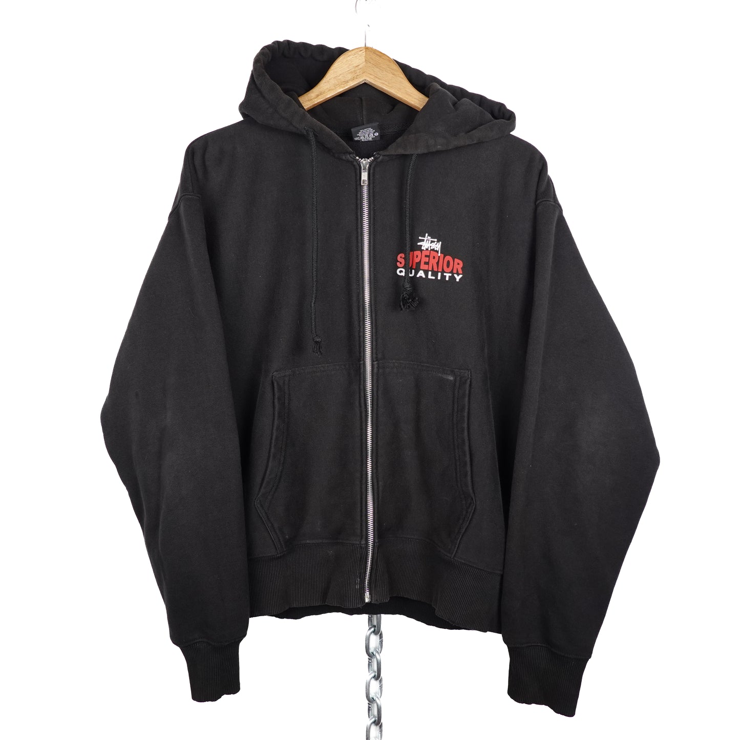 Stussy Superior Quality Zip Up Hoodie - Size M