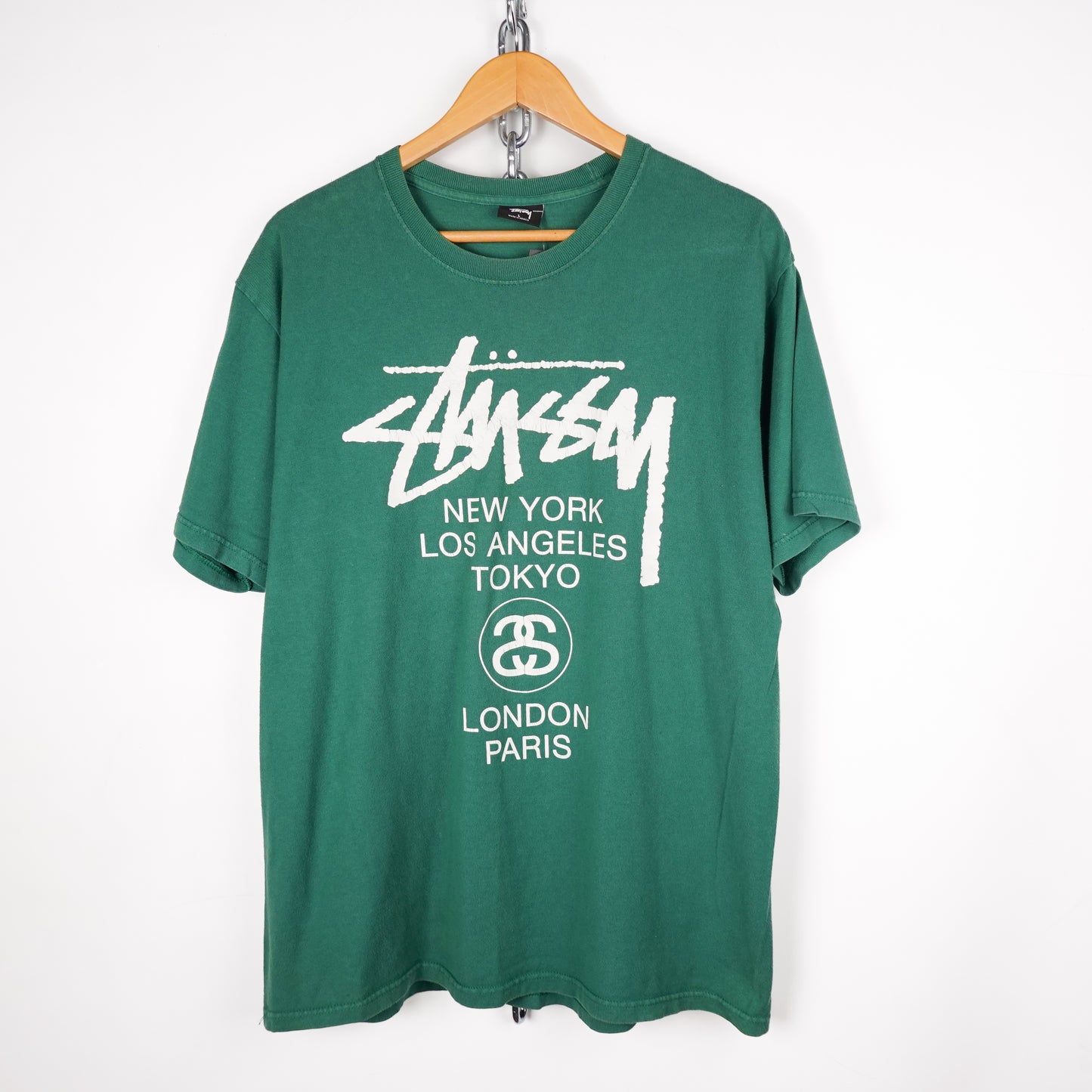 Stussy Green Tour Tee - Size L