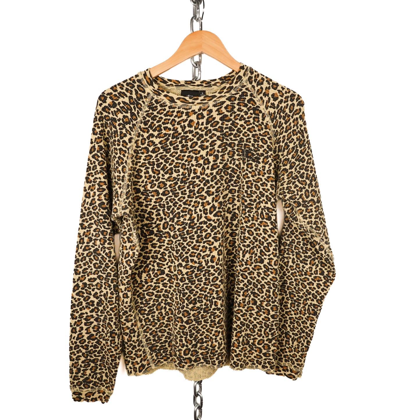Stussy Leopard Thermal L/S - Size L