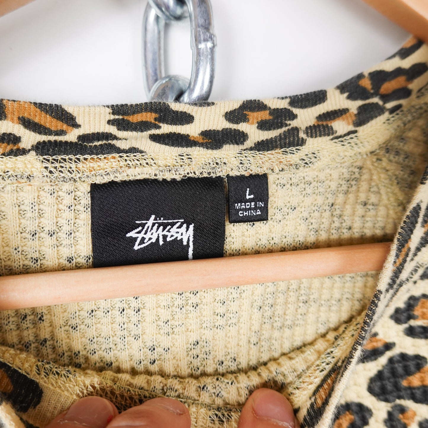 Stussy Leopard Thermal L/S - Size L